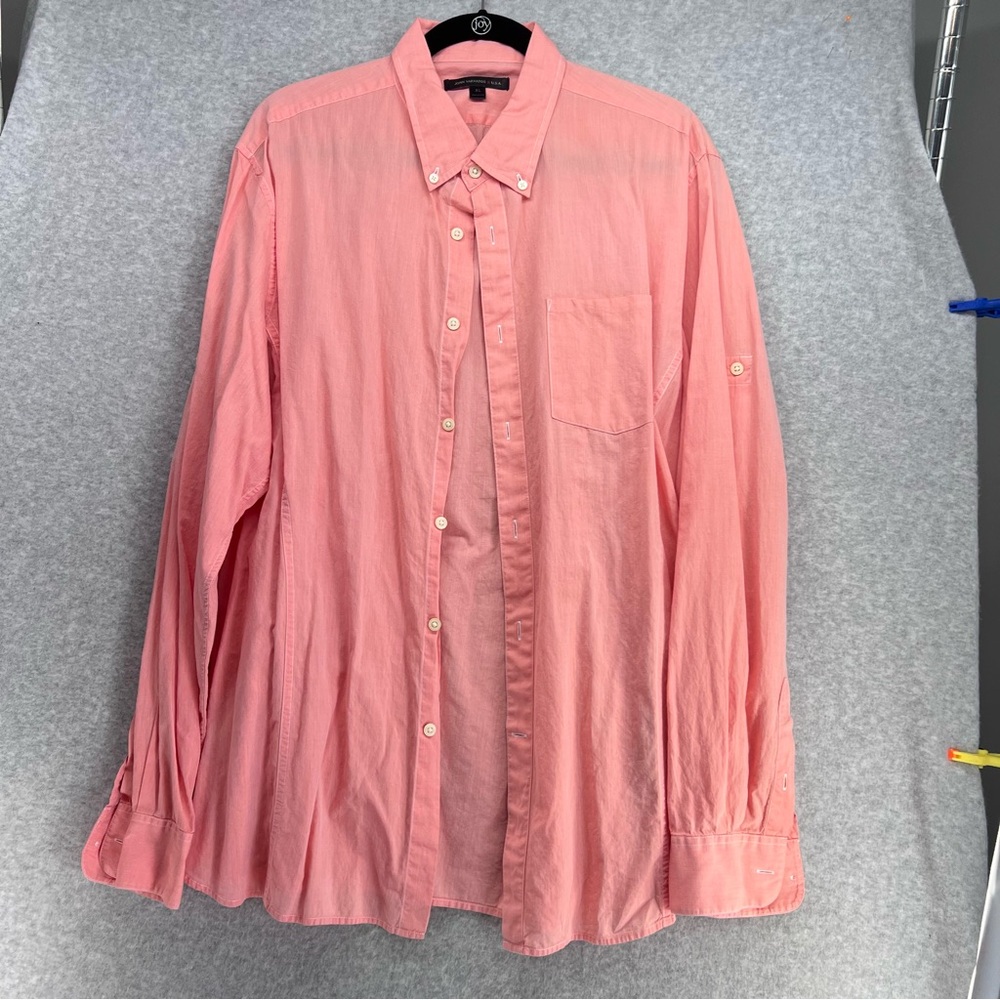 John Varvatos Pink Casual Button-Down Shirt